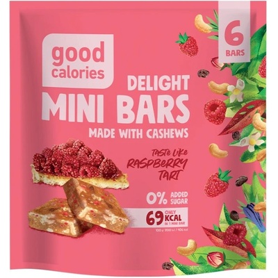 Good calories Mini kousky s kešu s příchutí malinového dortu 102 g