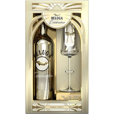 Beluga Noble Celebration 40% 0,7 l (dárkové balení 1 sklenice)