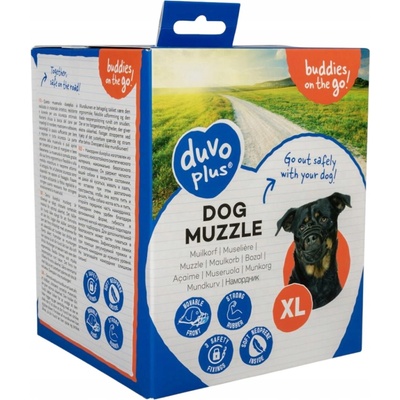 Duvo+ Dog Muzzle Rubber Rottweiler Newfoundland Bullmastiff St Bernard