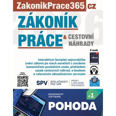 Zákoník práce a Cestovní náhrady 2026 s komentářem změn