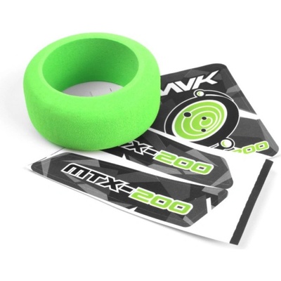 Maverick 1:18 Atom 4WD Electric Truck: Mechový kroužek volantu vysílače a zelené samolepky