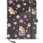 KARACTERMANIA - OMP! Бележник с ластик 14x21 см Popnicorn