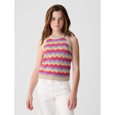 GAP 434505-00 dětský háčkovaný top růžová