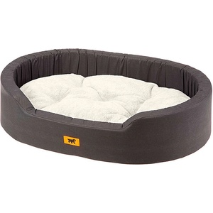 Ferplast Dandy F - Памучно овално легло за кучета с възглавница, 95 х 60 х 23 см
