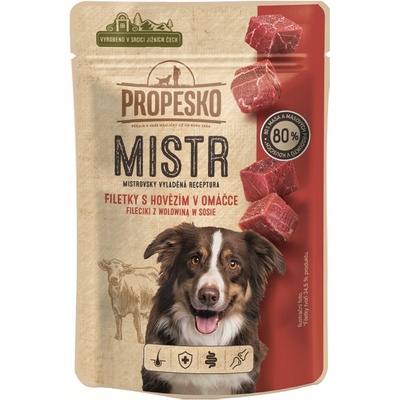 Propesko Mistr Dog hovädzia v omáčke 85 g