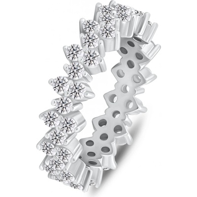 Brilio Silver Stříbrný prsten se třpytivými zirkony RI137W