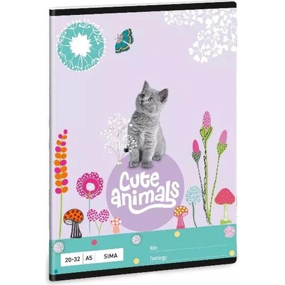 Ars Una Сладки животни: Тетрадка с котешки десен - a5 (53613684)