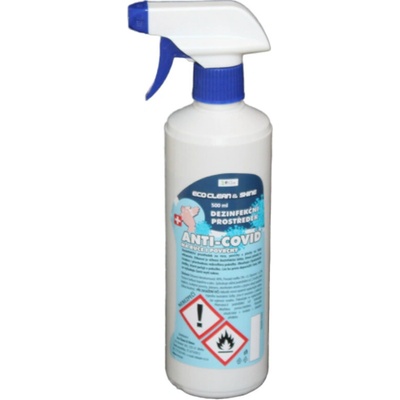 Alkoholová dezinfekce sprej Eco Clean & Shine Anti-Covid 500 ml