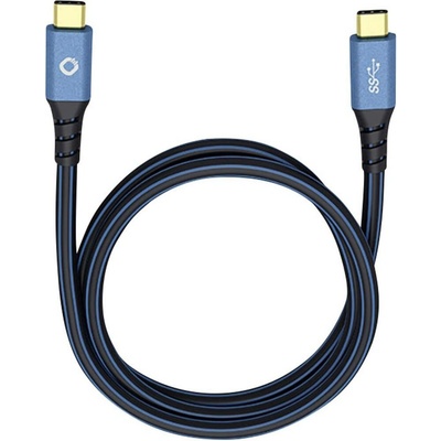 Oehlbach 9350 USB USB 3.2 Gen1 USB-C ® zástrčka USB-C ® zástrčka 0,5m modrý