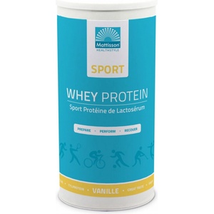 Mattisson Healthstyle Суроватъчен протеин - Sport Whey Protein, 450 g прах с вкус на ванилия (MT2846)
