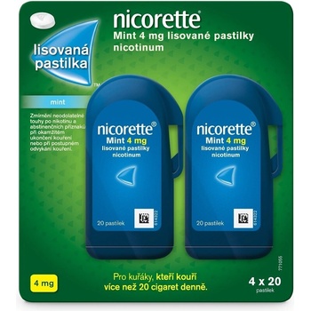 Nicorette Mint 4 mg 4 x 20 pastilek