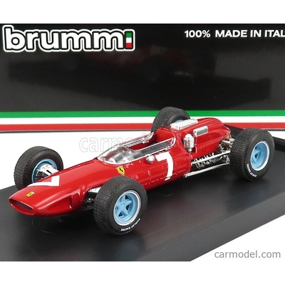 Brumm Ferrari F1 158 N 7 Winner German Gp John Surtees 1964 World Champion Red 1:43
