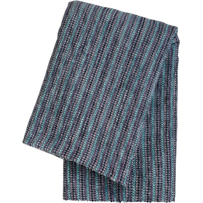 SCANquilt pléd multi proužky fialová střední 130x200