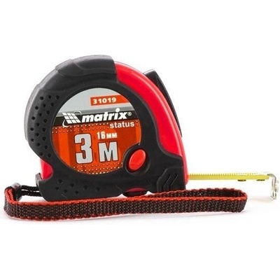 MTX Ролетка Status magnet fixation, 3 m х 16 mm, гумиран корпус, магнитен накрайник MTX