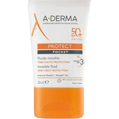 A-Derma Sluneční fluid SPF50 Protect Pocket (Vey High Protection Invisible Fluid) 30 ml
