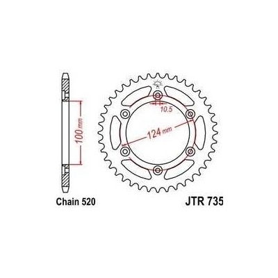 JT Sprockets JTR 735-45 | Zboží Auto