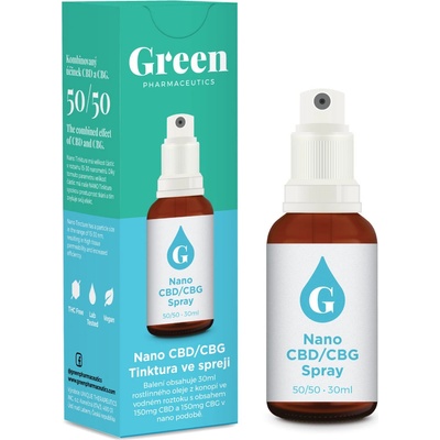 Green Pharmaceutics Sprej Nano CBG/CBD 300 mg 30 ml