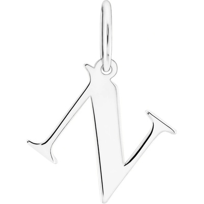 Gemmax Přívěsek písmeno N bílé zlato tiskací GUPWN 43551