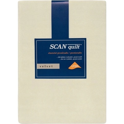 SCANquilt polyester prostěradlo s gumou 180x200