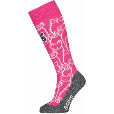 Barts SKISOCK CATS AND DOGS Pink