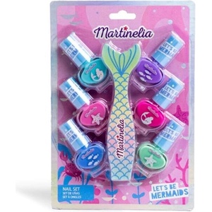 Aquarius Cosmetic Комплект лакове за нокти, Martinelia, Русалки, 6 броя, 1 пила за нокти (MA12054)