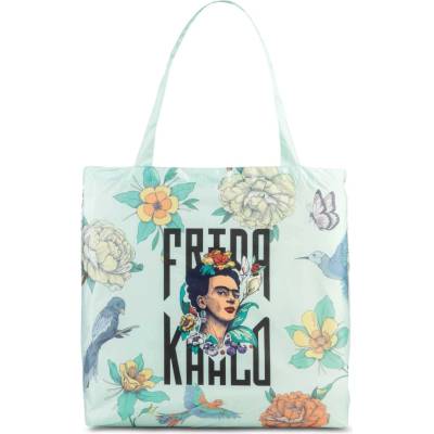 Skladacia nákupná taška Frida Kahlo, zelená