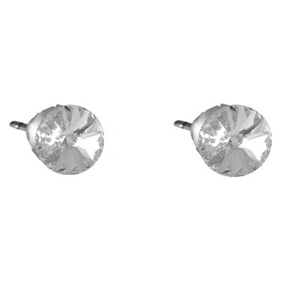 JSB Swarovski Elements s broušeným krystalem tvar tečka bílé 713907 krystal