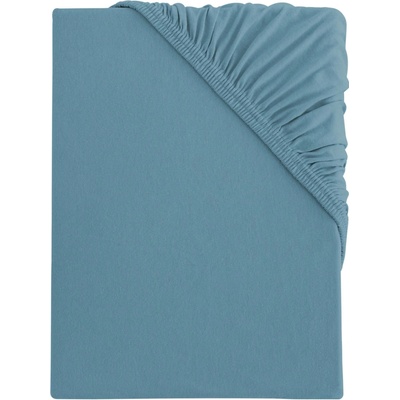 s.Oliver Bi-elastické žerzejové prostěradlo tyrkysové 140-160x200