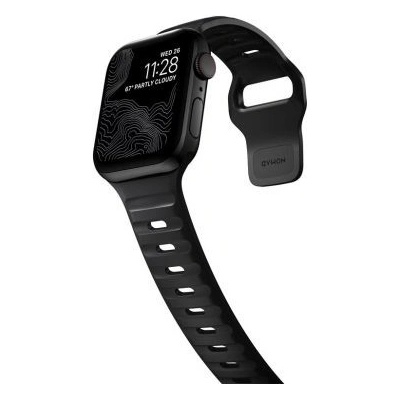 Nomad Sport Strap sportovní silikonový řemínek pro Apple Watch 45mm / 44mm / 42mm - M/L - černý NM1AM10000 – Zboží Živě