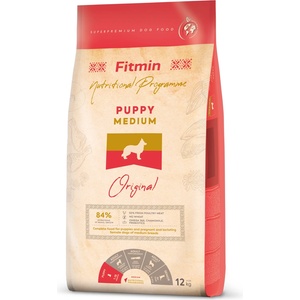 Dibaq Fitmin Medium Puppy пълноценна храна за кученца 12 kg