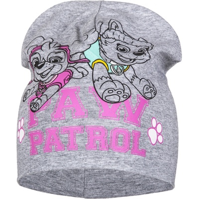 Paw Patrol dívčí čepice Paw Patrol světle šedý melír