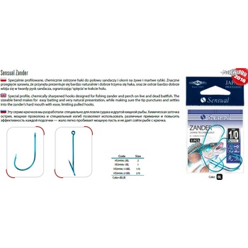 MIKADO HOOK SENSUAL ZANDER BLUE vel.2 5 ks