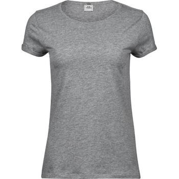 TEE JAYS tj5063 / Дамска тениска с навити ръкави - сив цвят m (18506361002)