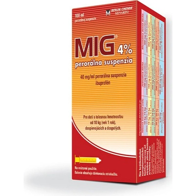 MIG 4% perorálna suspenzia sus.por. 1 x 100 ml