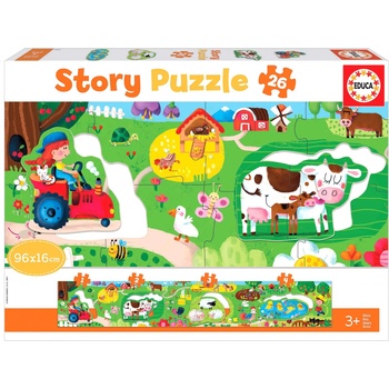 Image 1 of Educa - Puzzle Story the Farm - 1 - 39 piese