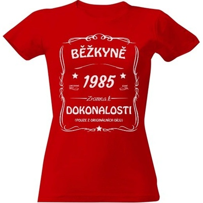 Tričko s potiskem Běžkyně narozeniny dámské Červená