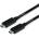 Roline Кабел USB 3.2 Gen 2 USB-C към USB-C, M/M, 10Gbit/s, PD (Power Delivery) 20V5A - 100W, Emark-al, 2 m, черен 11.02. 9055-10 (11.02.9055-10)