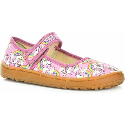 Froddo G1700437-3 Barefoot canvas balletty white/pink – Zboží Dáma