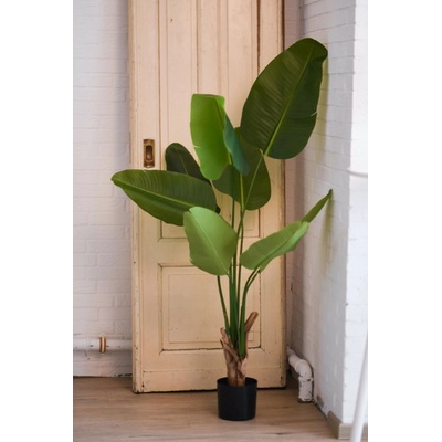 Umelý banánovník LORO, plast, výška 140 cm, zelená