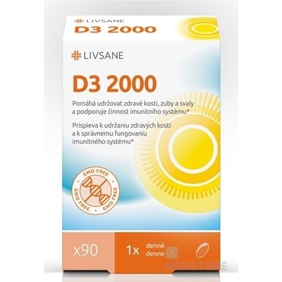Livsane Vitamín D3 2000 IU kapsúl 90 kapsúl
