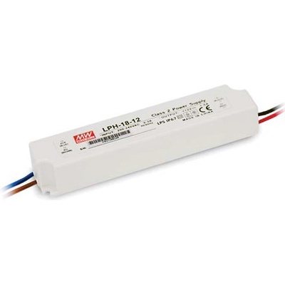 Mean Well LPH-18-12 LED driver, napájecí zdroj pro LED Energetická třída (EEK2021) G (A - G) konstantní napětí, konstantní proud 18 W 0 - 1.5 A 12 V/DC bez