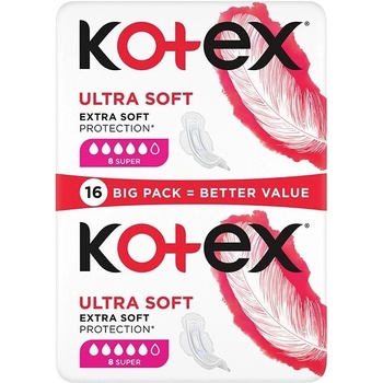 Kotex Ultra Soft Super vložky 16 ks