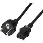 FSP Захранващ кабел FSP Group, Шуко, 3pin(IEC C5) женско, 1.8м, Черен (4PB0000500GP) - xtreme