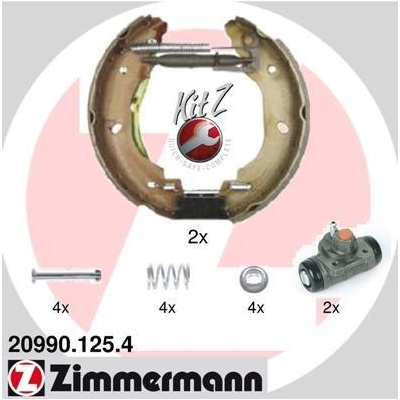 Sada brzdových čeľustí ZIMMERMANN 20990.125.4