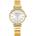 Curren Дамски часовник Curren Starlett, Златист / Бял (CURREN-9081-GOLD-WHITE)