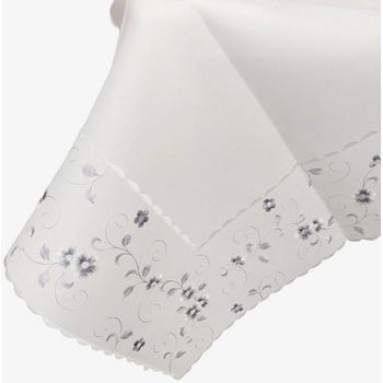 Raebel Vyšívaný obrus biely 6025-1 biela Polyester 85x85cm