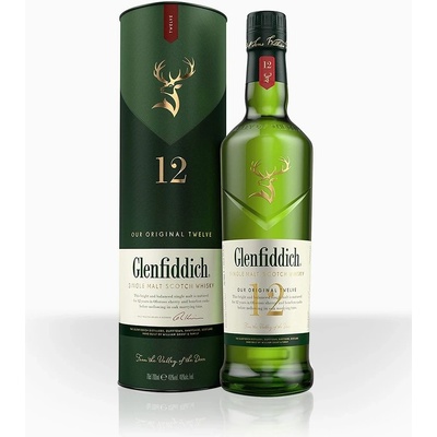 Glenfiddich Single Malt 12y 40% 0,7 l (tuba)