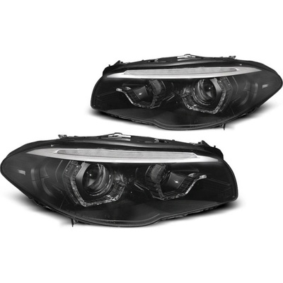 TUNING-TEC Xenon Headlights Angel Eyes Led Drl Black Seq Fits Bmw F10/F11 10-13