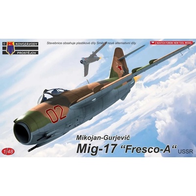 Kovozávody Prostějov Směr MiG-17 Fresco-A3x camo ex 1:48
