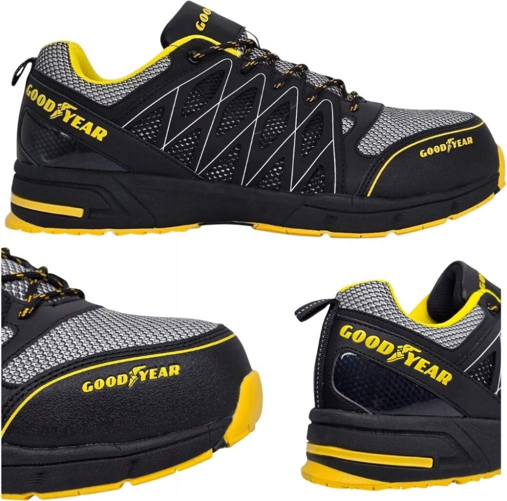 Goodyear Workwear GYSHU1583 Mens Metal Free Work Safety Trainer Non Metallic Toecap Midsole S1p Sra Hro Multi Colour 12 Uk 46 Eu
